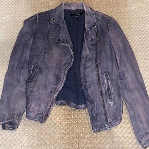 EEUC Muubaa Lamb Leather Charcoal Gray Jacket - UK8/US4 - ⭐️1 DAY FLASH SALE⭐️